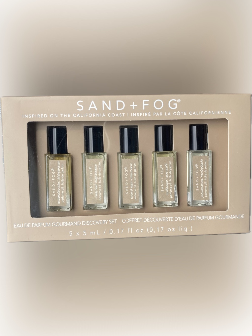 SAND + FOG “GOURMAND” Eau de Parfum Oil Rollerball Discovery Set (5 x 5mL)
